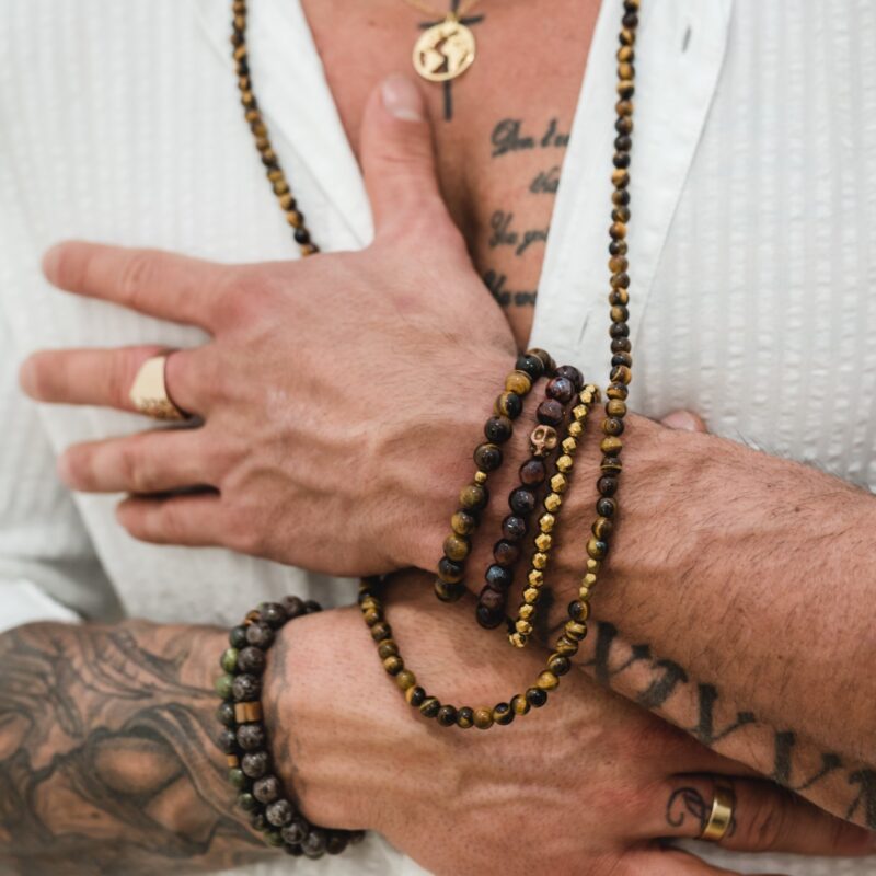 Bransoletka męska - Bawole Oko