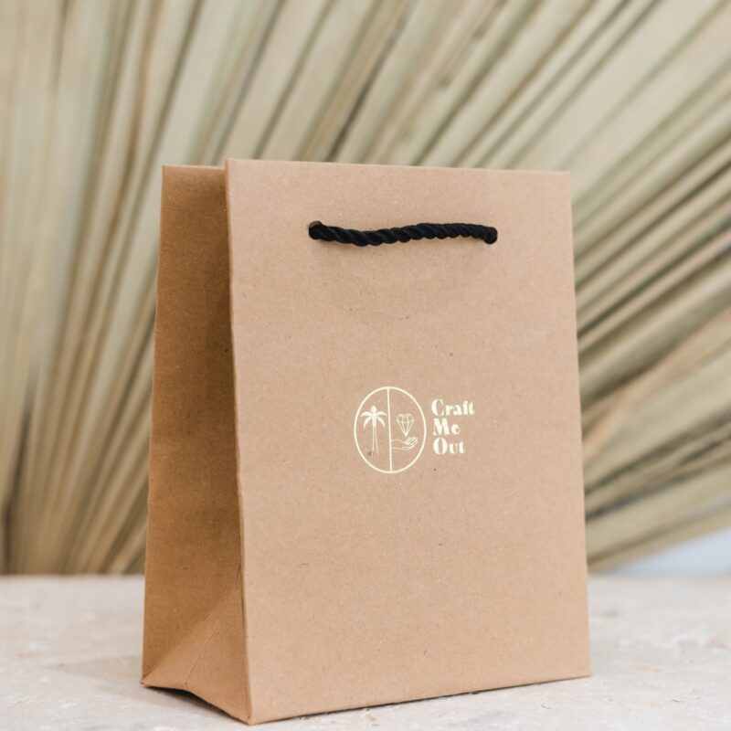 Torebka upominkowa - beżowa - eco