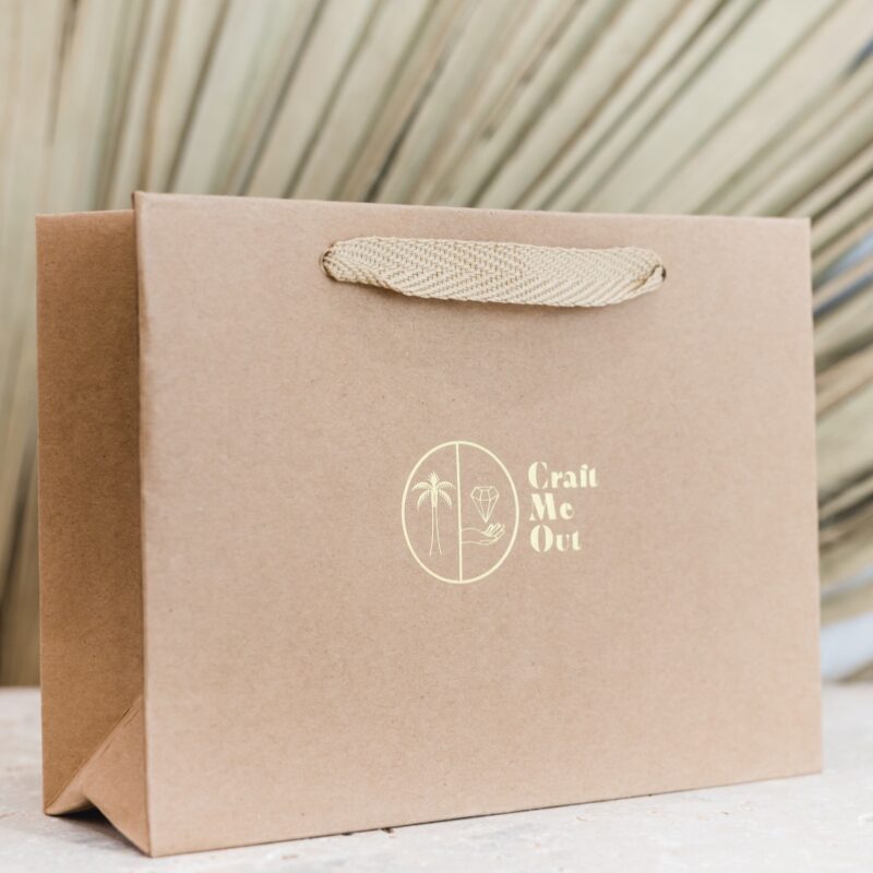 Torebka upominkowa typu eco - duża - beżowa