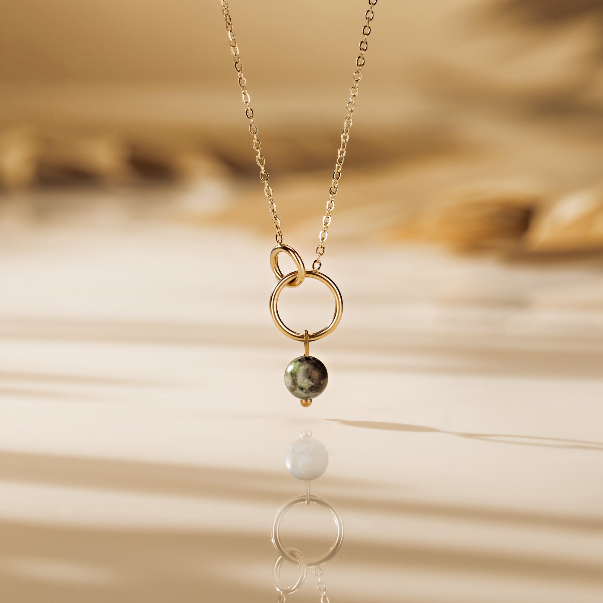 Naszyjnik koła – Turkus Afrykański