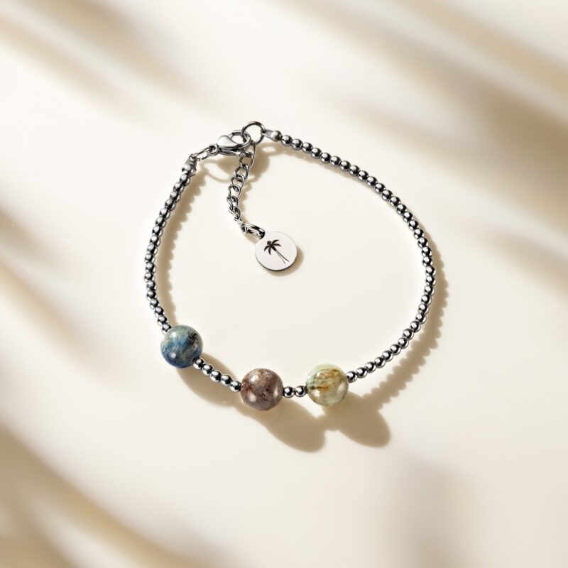 Bransoletka - Kyanit Niebieski - Hematyt