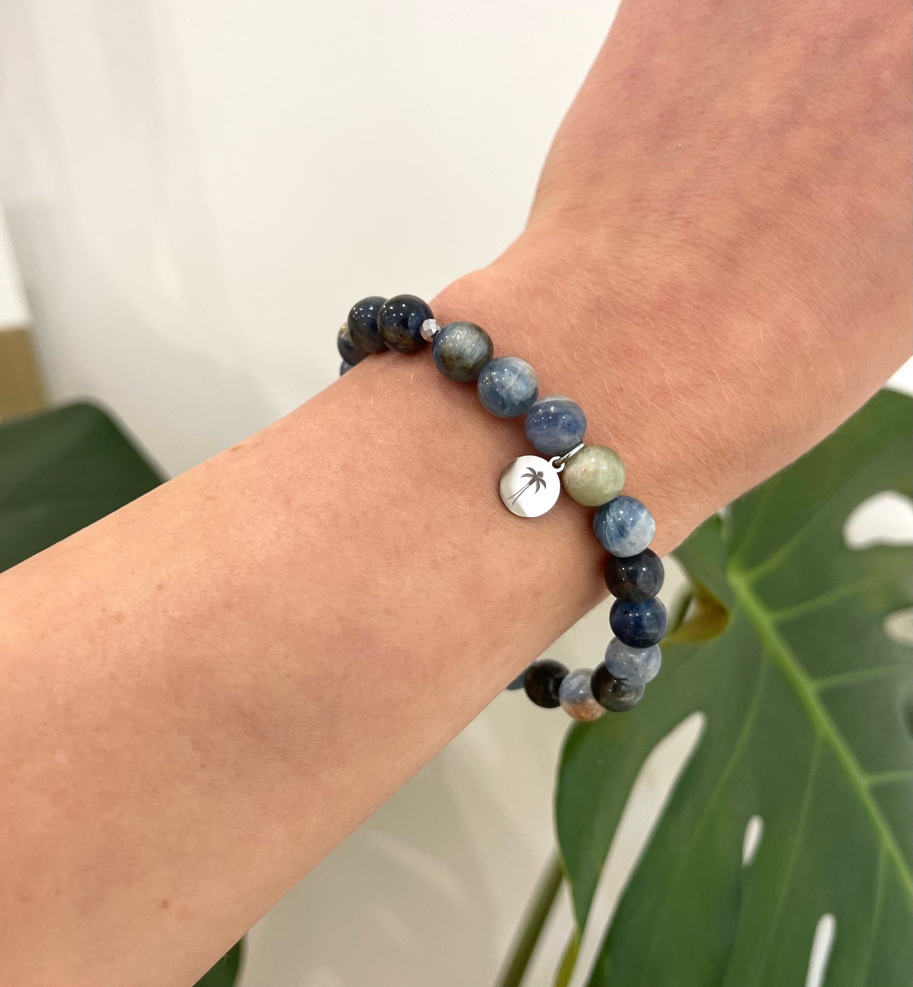 Bransoletka ” Kyanit Niebieski, Hematyt”