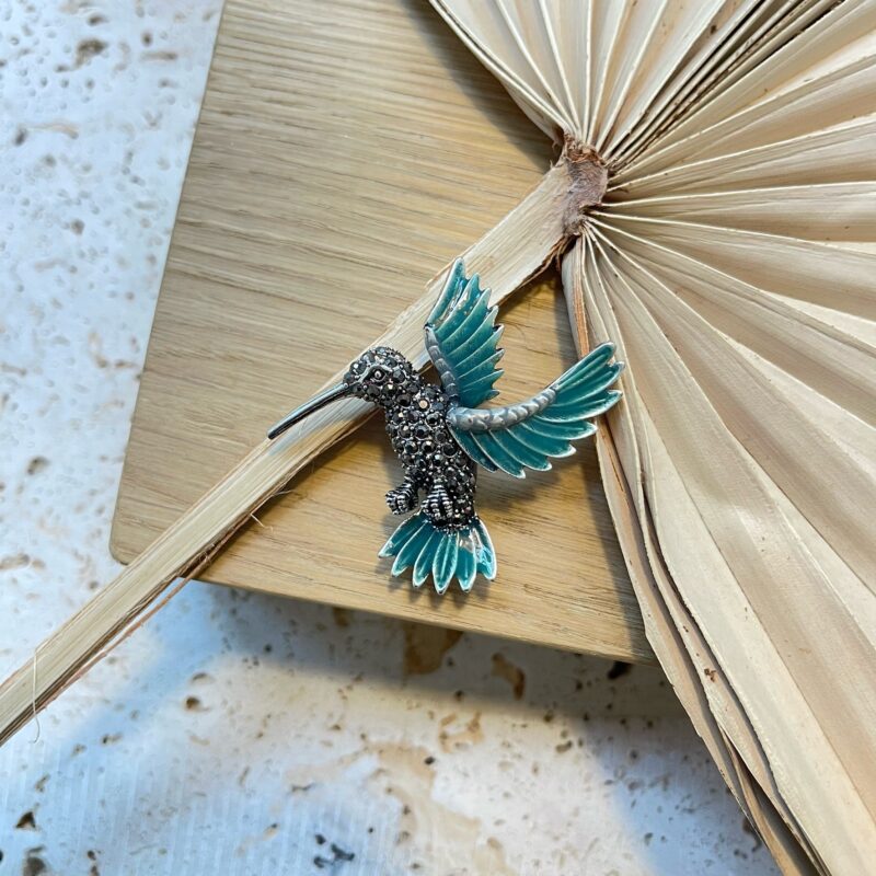 Broszka "Koliber" niebieski