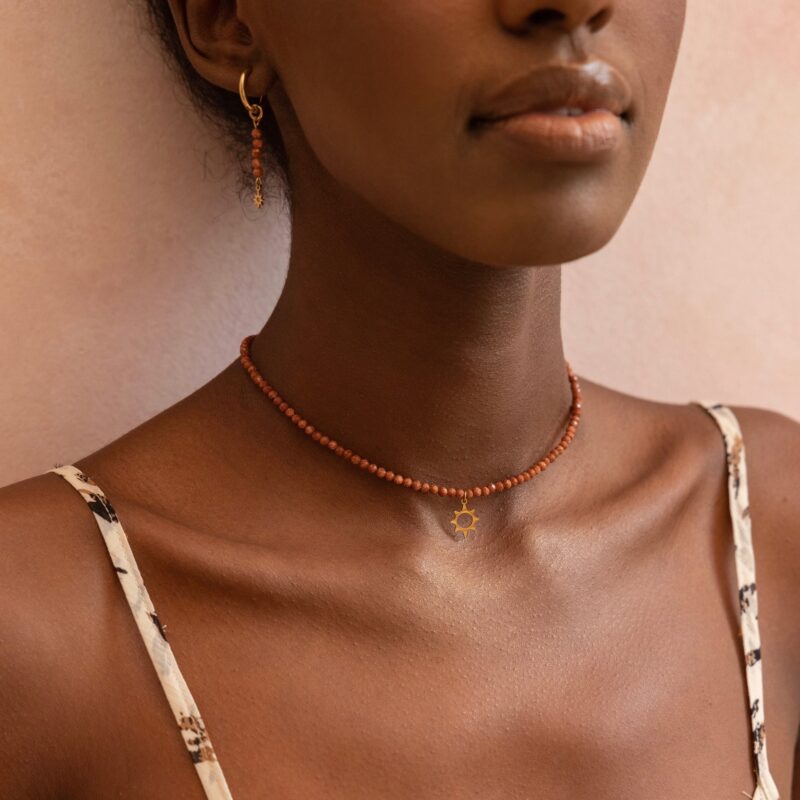 Naszyjnik typu choker "Sahara Dream" - Piasek pustyni