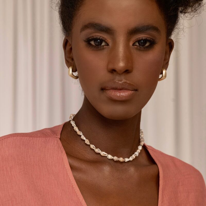 Naszyjnik typu choker "Madagaskar" - muszelki