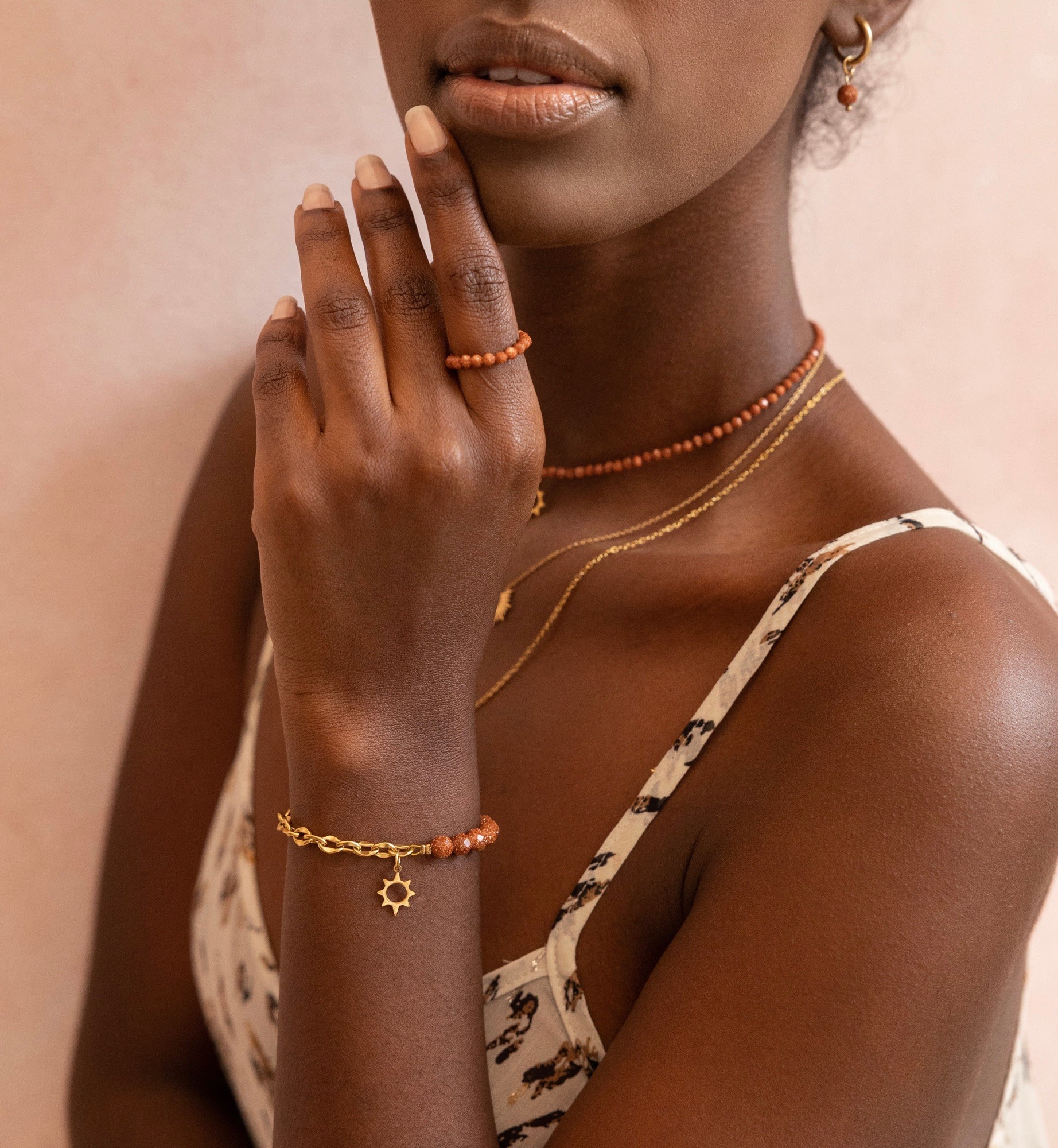 Bransoletka Sahara dream chain – Piasek pustyni, stal szlachetna