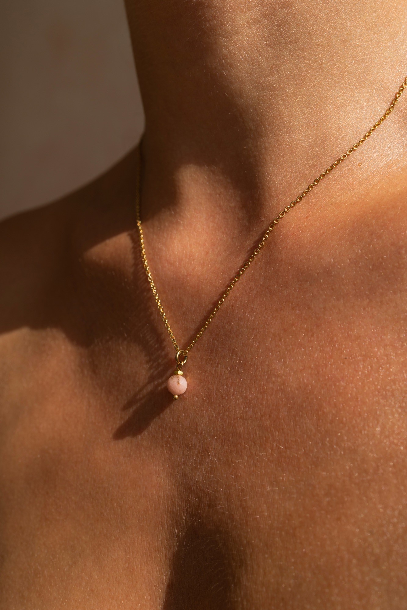 Naszyjnik zodiakalny – Rak – Opal – stal szlachetna pozłacana