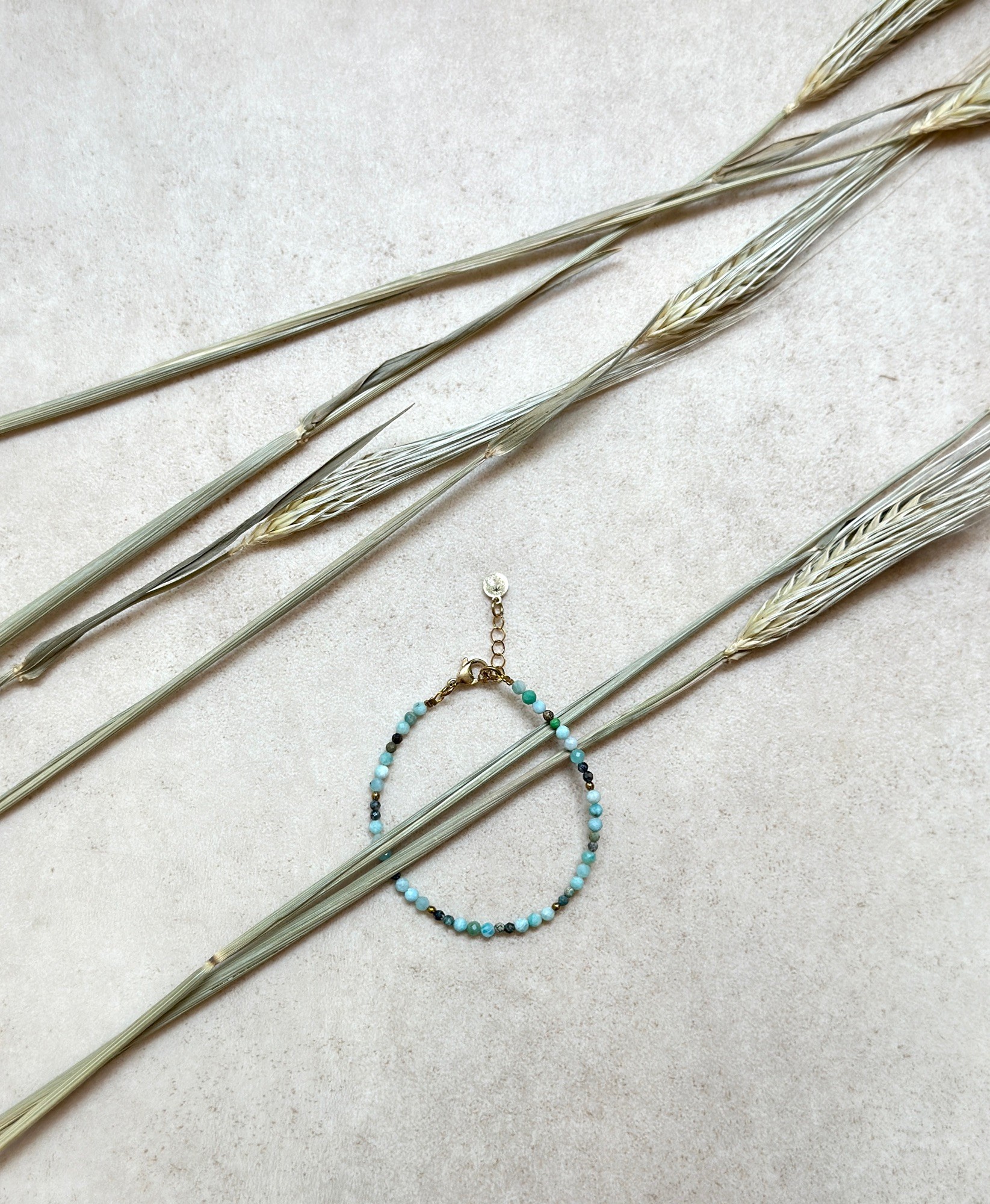 Bransoletka Peace and protection – Amazonit, Turkus Afrykański