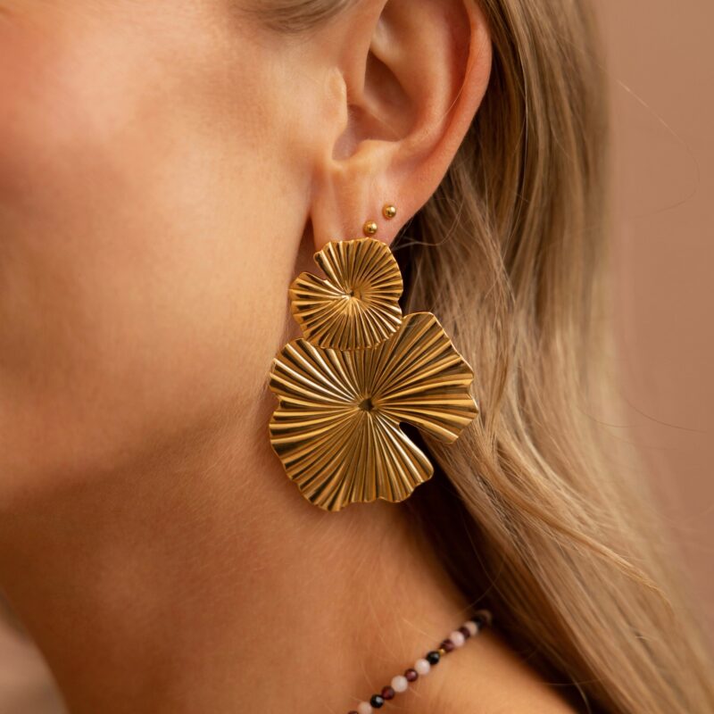 Kolczyki "Fireworks" - stal szlachetna