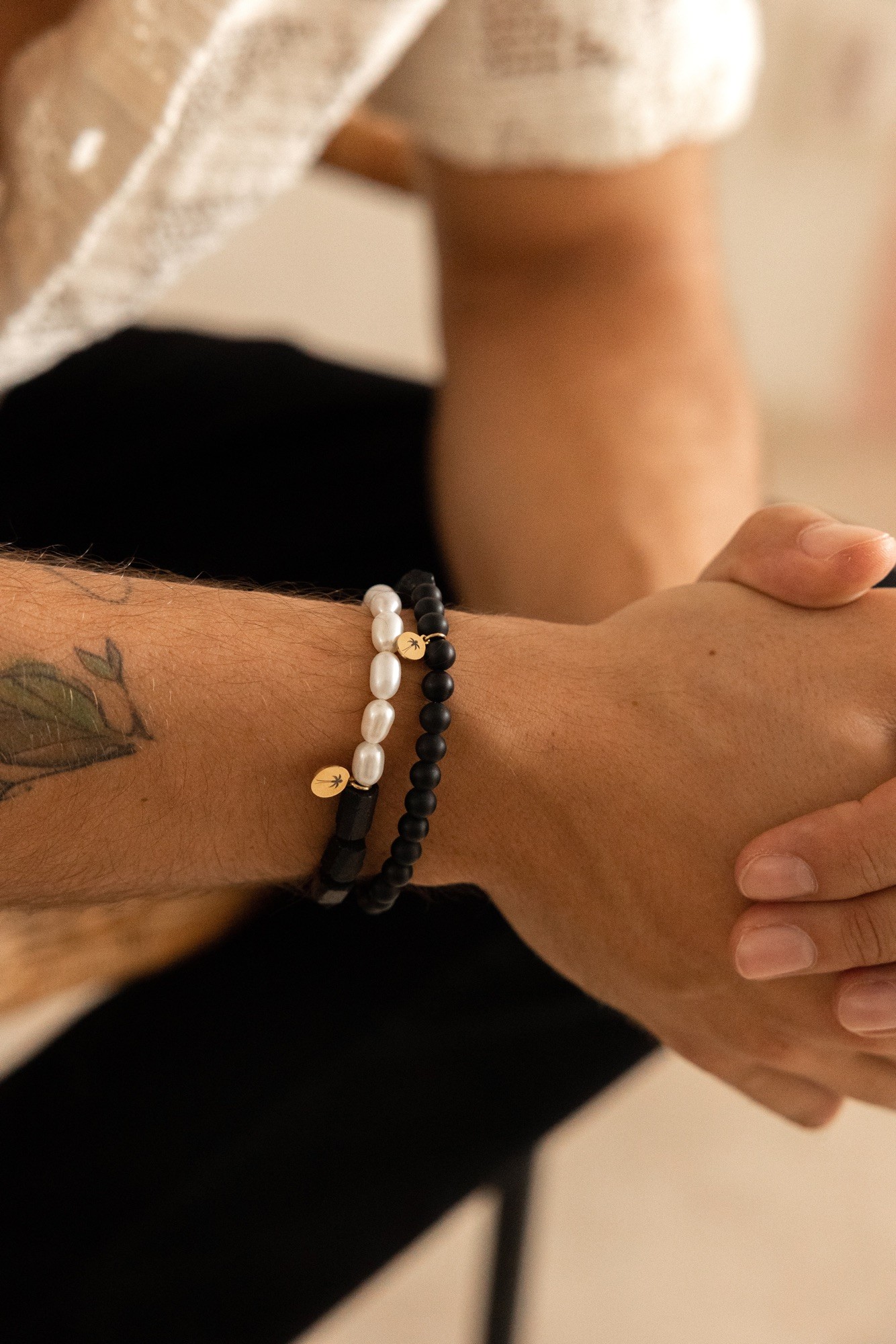 Bransoletka Black and pearl – Perła słodkowodna, Turmalin