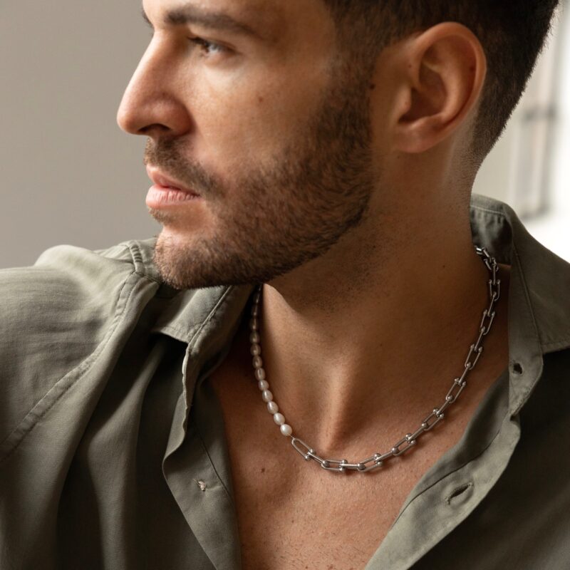 Naszyjnik "Pearl chain" - perła słodkowodna