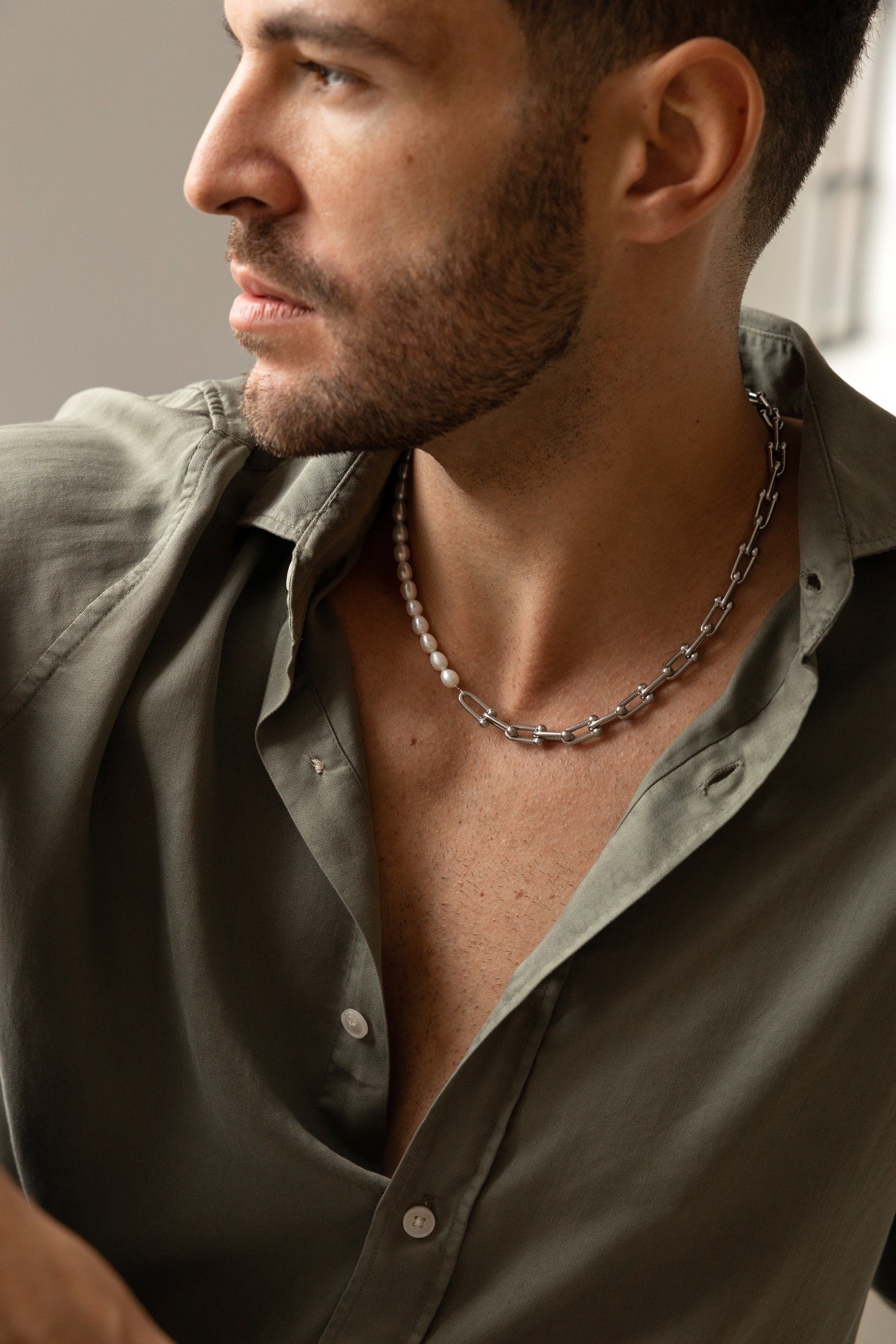 Naszyjnik „Pearl chain” – perła słodkowodna