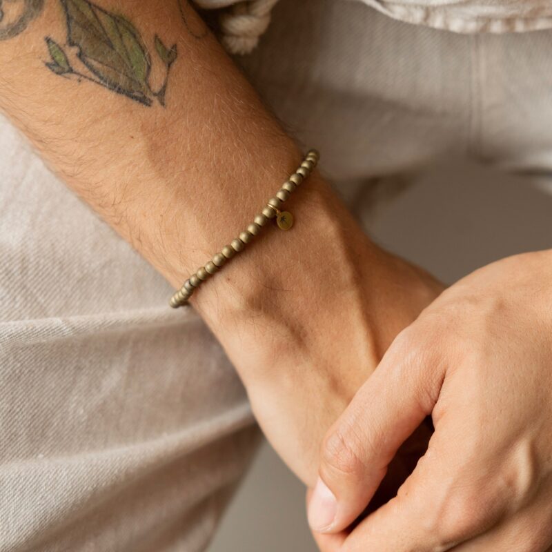 Bransoletka "Copper gold" - Hematyt