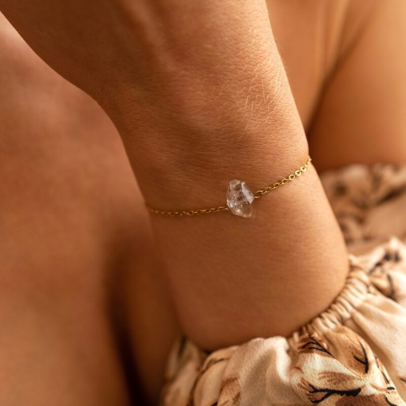 Bransoletka "Herkimer" - bransoletka z Herkimerem