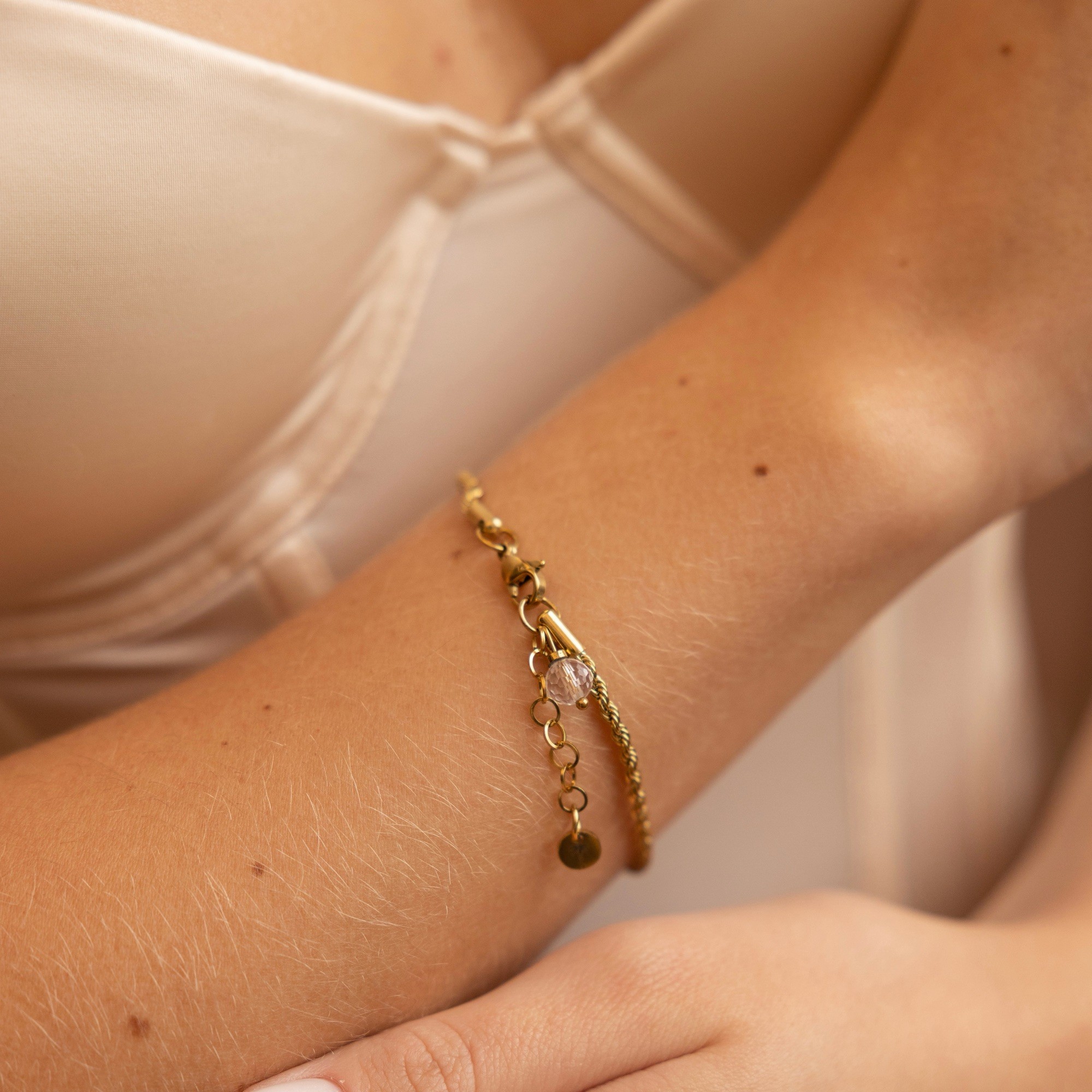 Bransoletka „Festive Quartz” – bransoletka z kryształem górskim