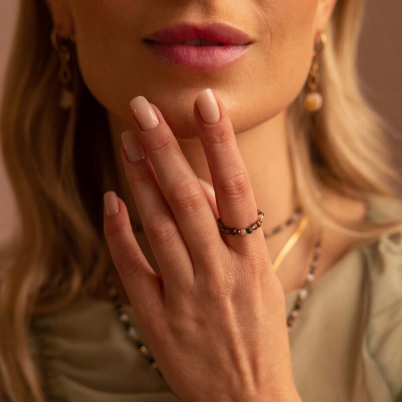 Pierścionek Natural tone - kamienie naturalne