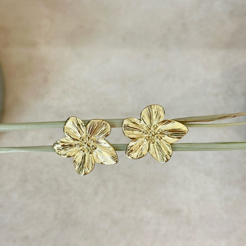 Kolczyki sztyfty "Flowers" - stal szlachetna