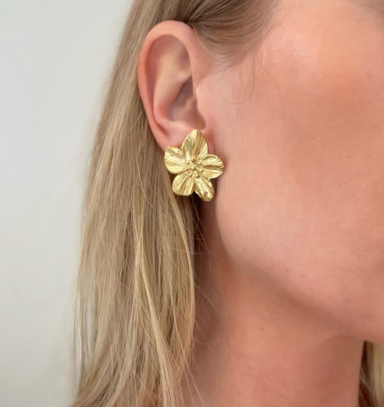 Kolczyki sztyfty Flowers – stal szlachetna