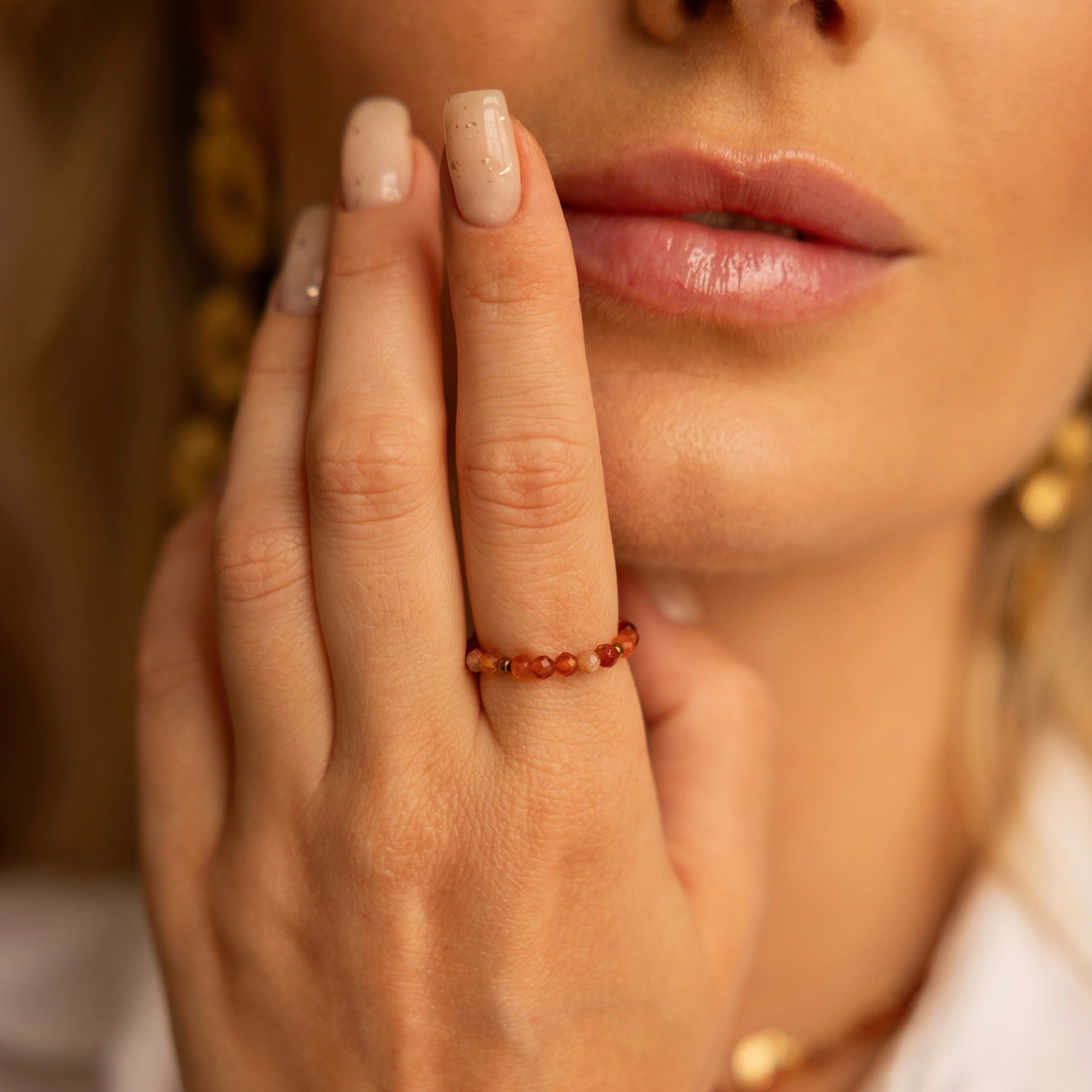 Pierścionek Sunset in Sicily – Karneol