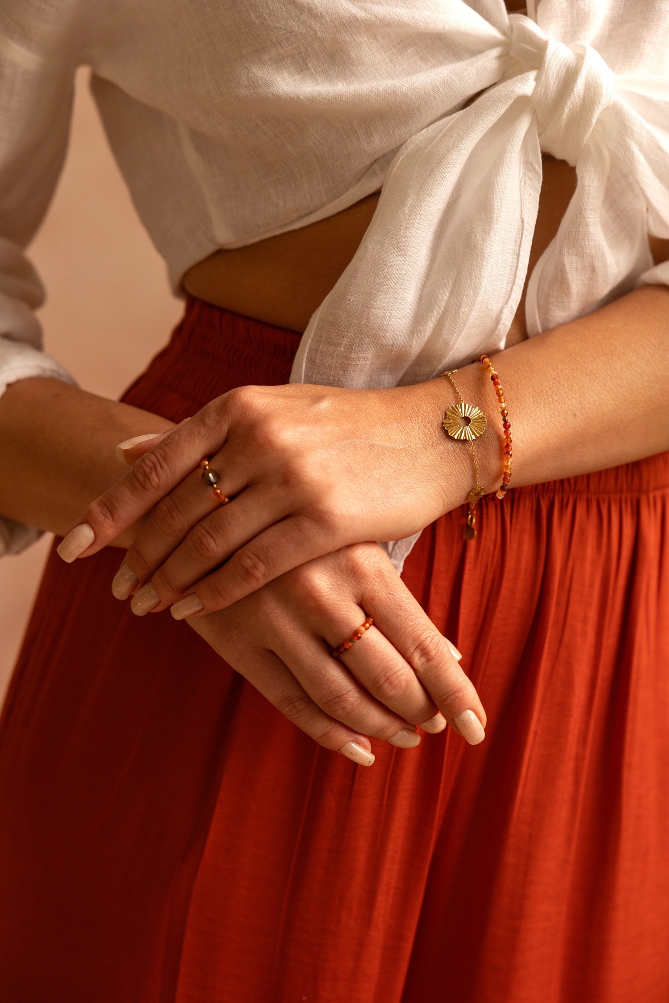 Pierścionek Sunset in Sicily – Karneol