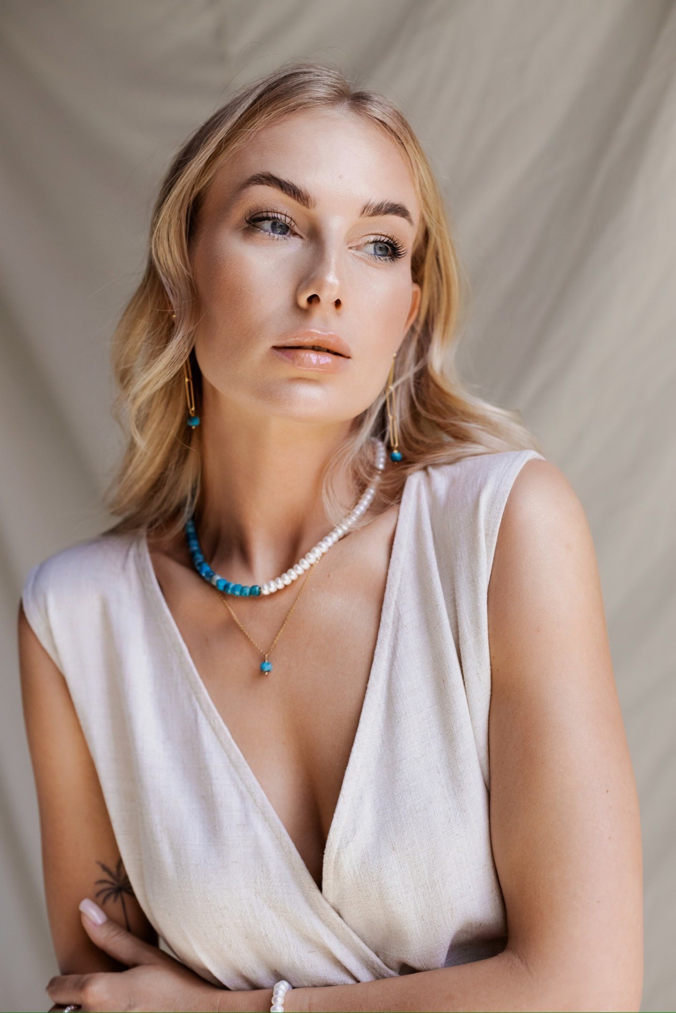 Łańcuszek z Apatytem Oasis