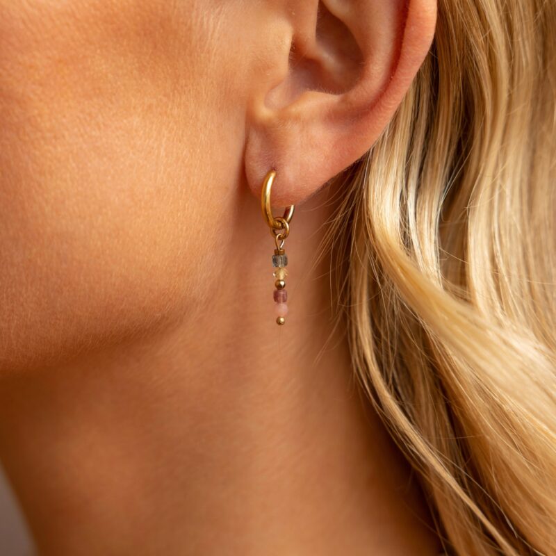 Kolczyki "Sweet escape" - Turmalin, Cytryn, Opal peruwiański