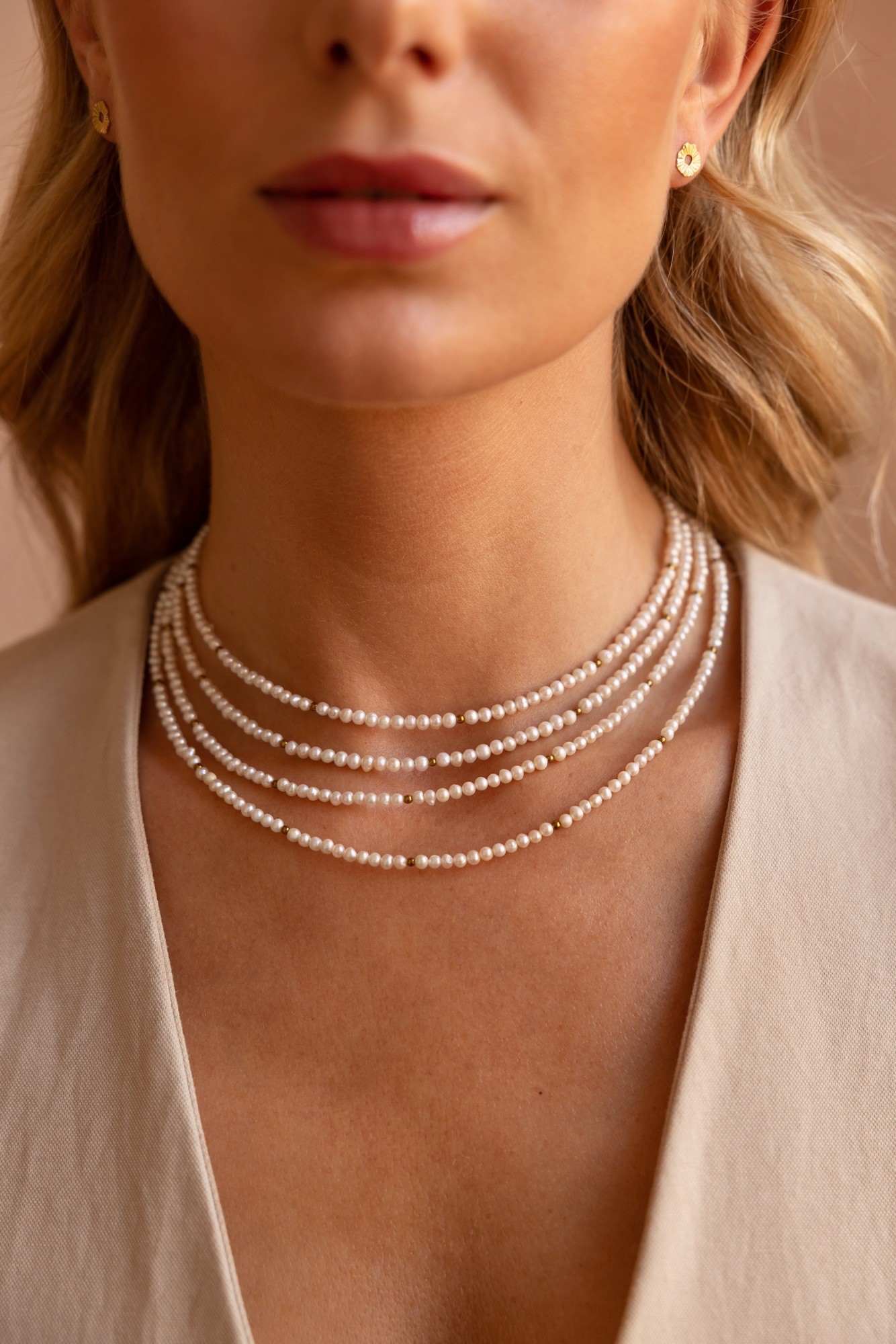 Naszyjnik typu choker „Minimal Pearl” – perła słodkowodna