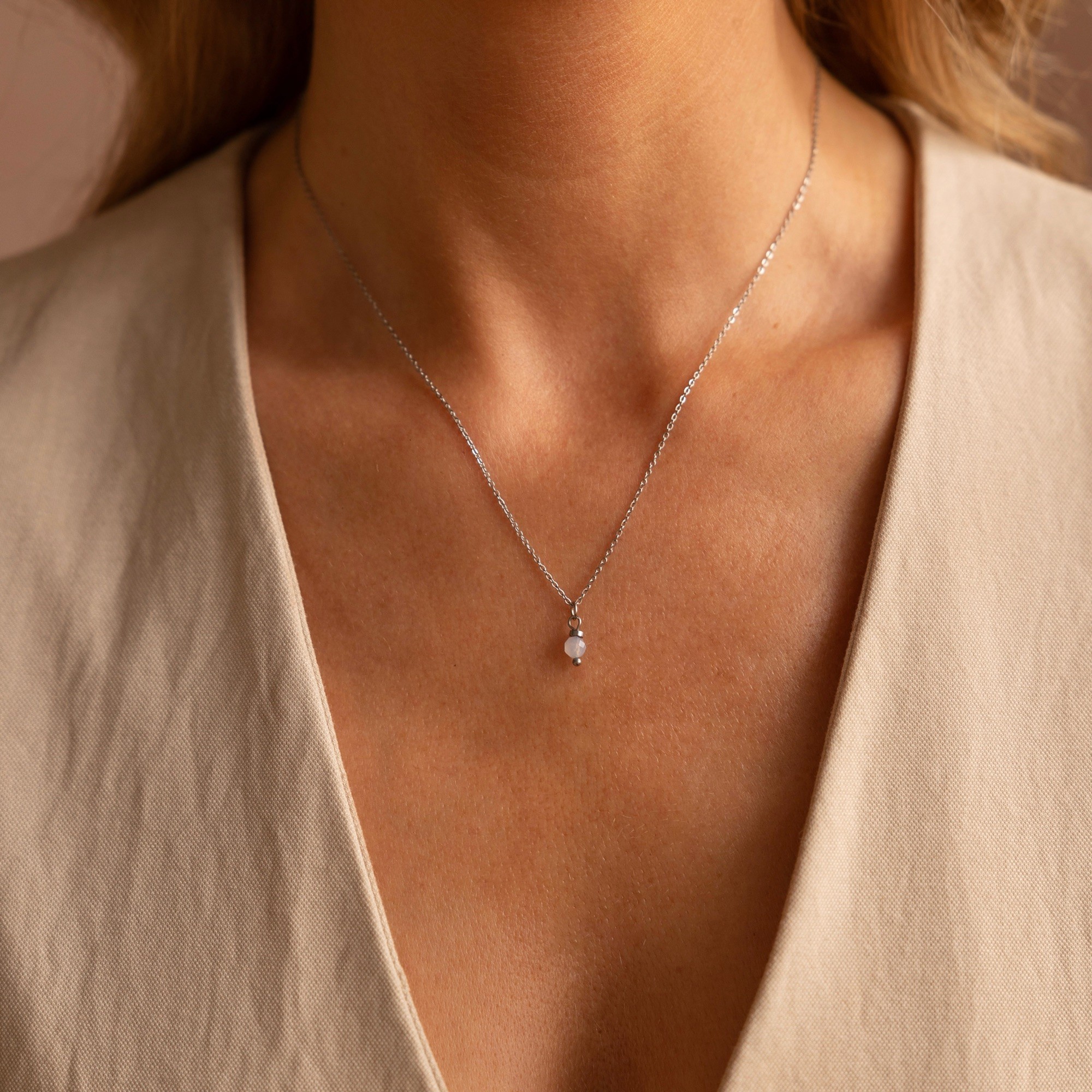 Łańcuszek z Chalcedonem „Balance”