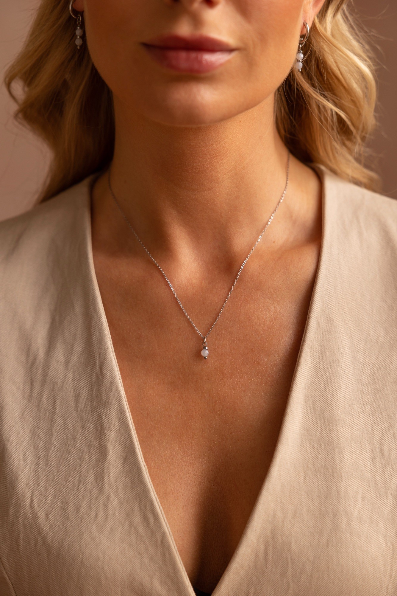 Łańcuszek z Chalcedonem „Balance”