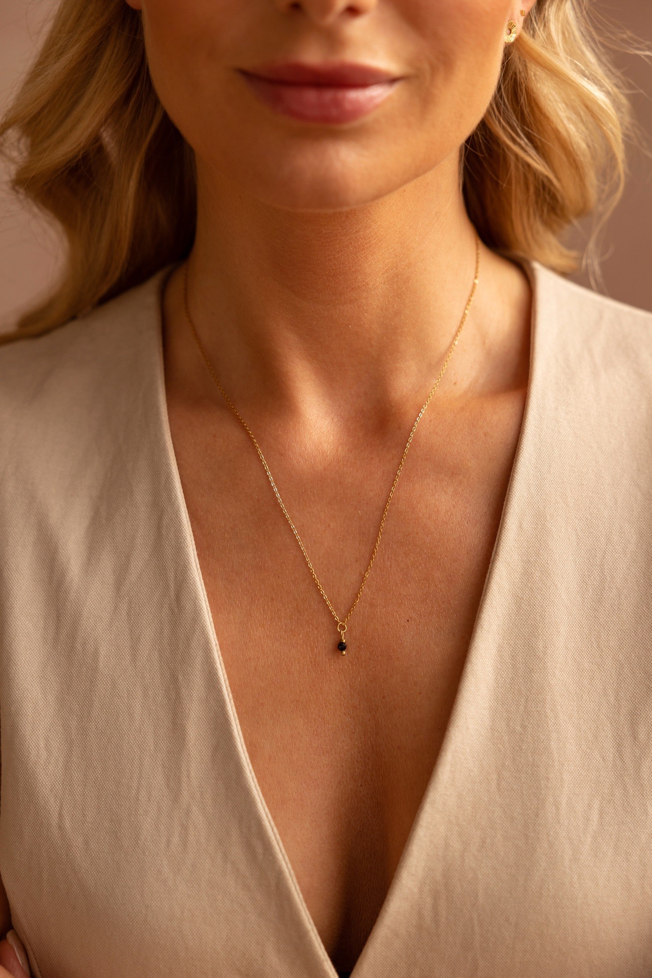 Łańcuszek z Turmalinem czarnym Black Opium