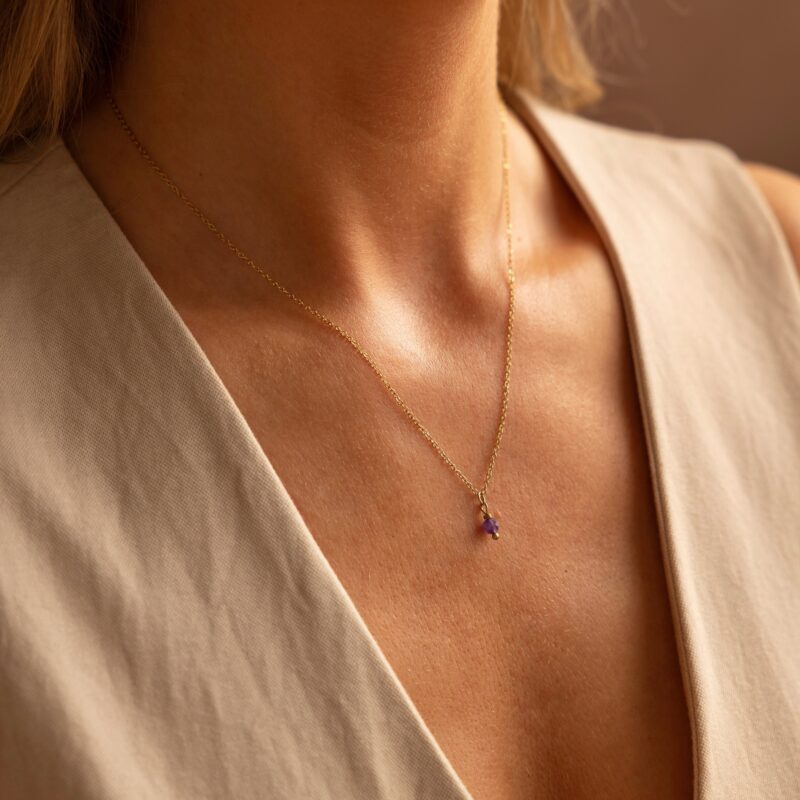 Łańcuszek z Ametystem