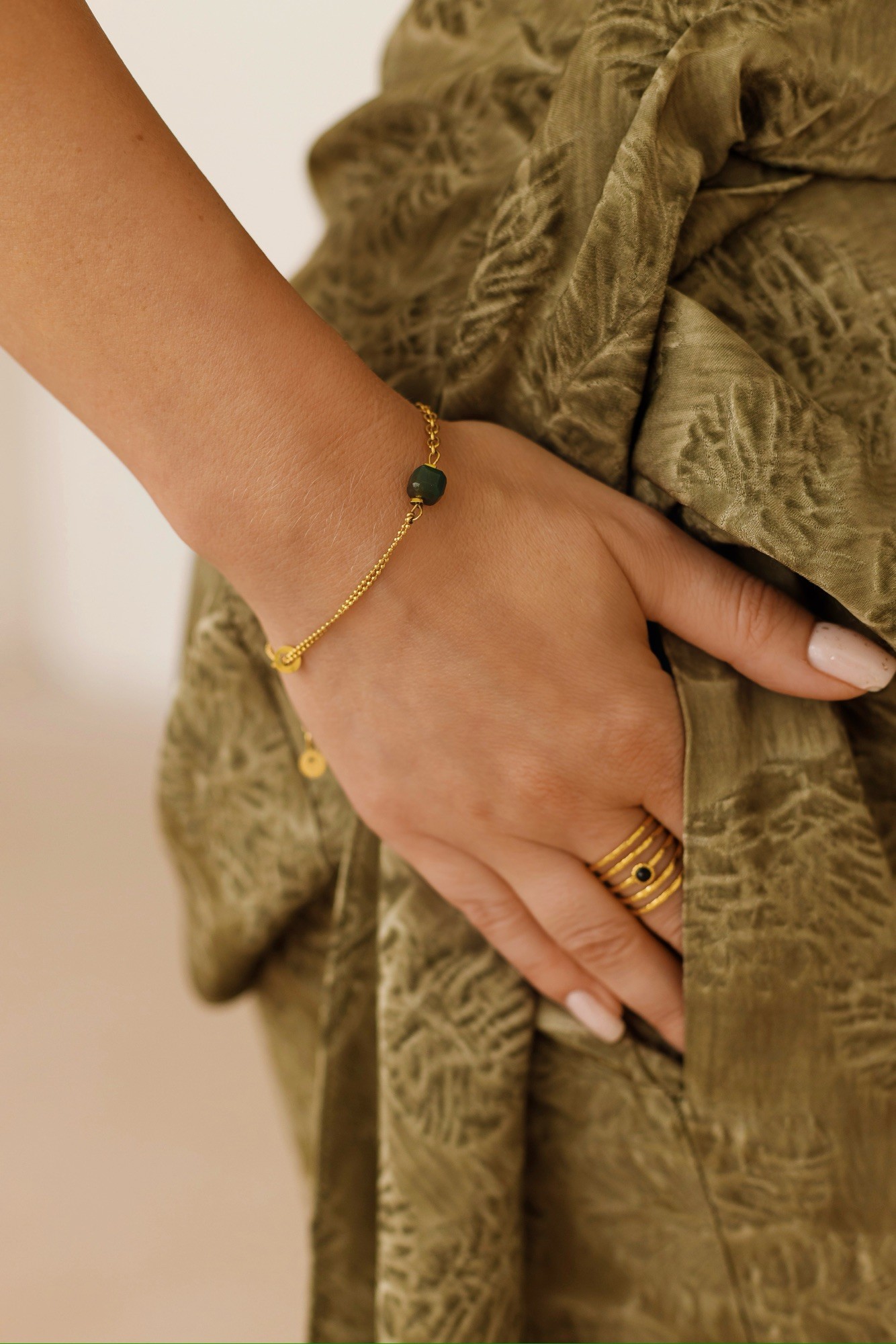 Pierścionek Onyx balance – pierścionek z Onyksem, stal szlachetna