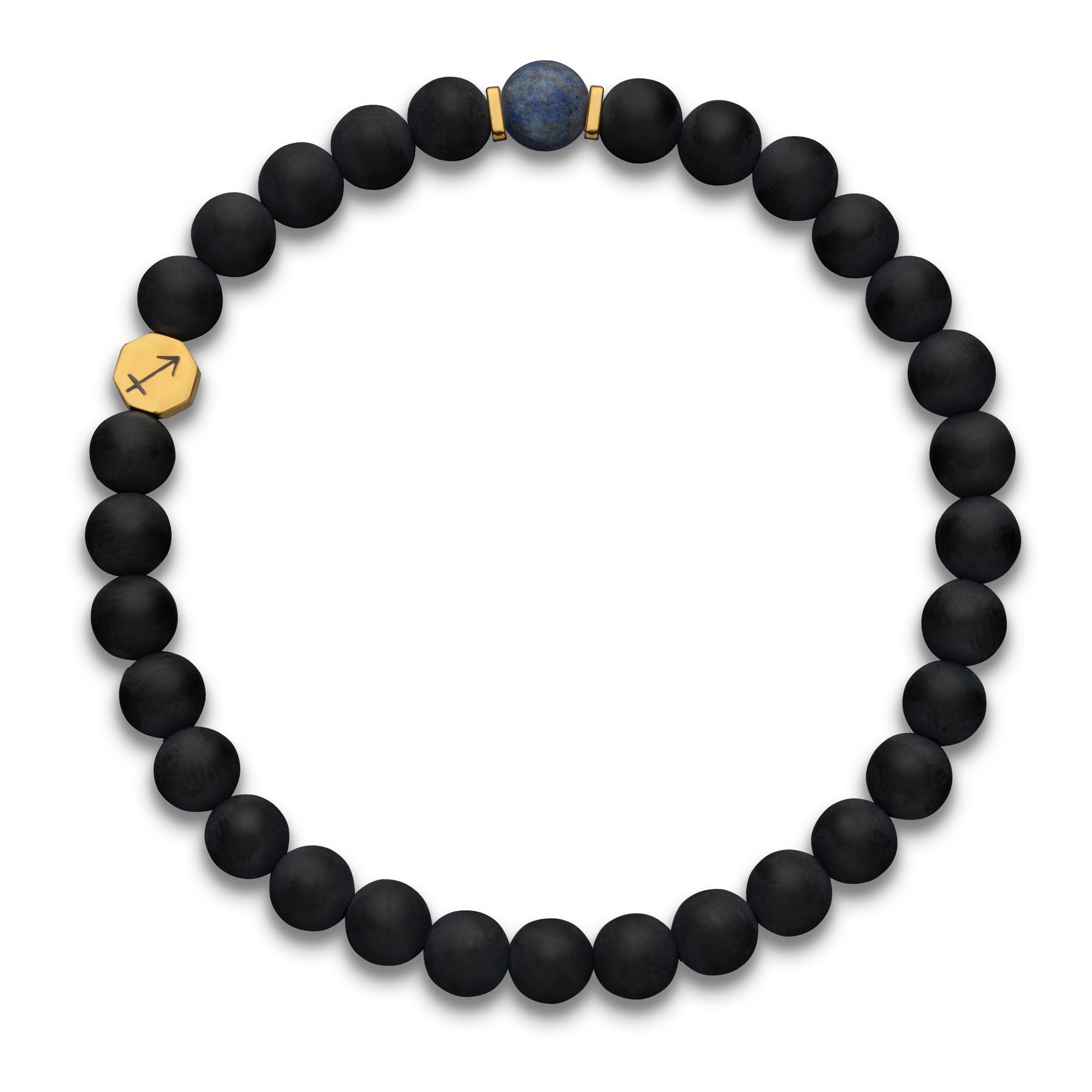 Bransoletka męska zodiakalna Strzelec – Lapis Lazuli