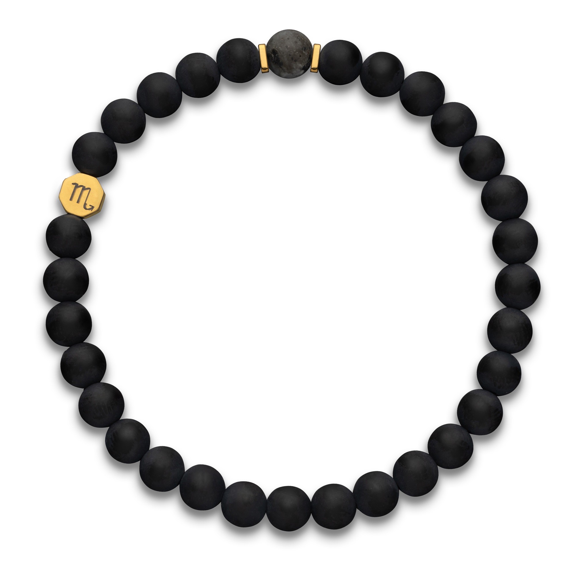 Bransoletka męska zodiakalna Skorpion – Labradoryt