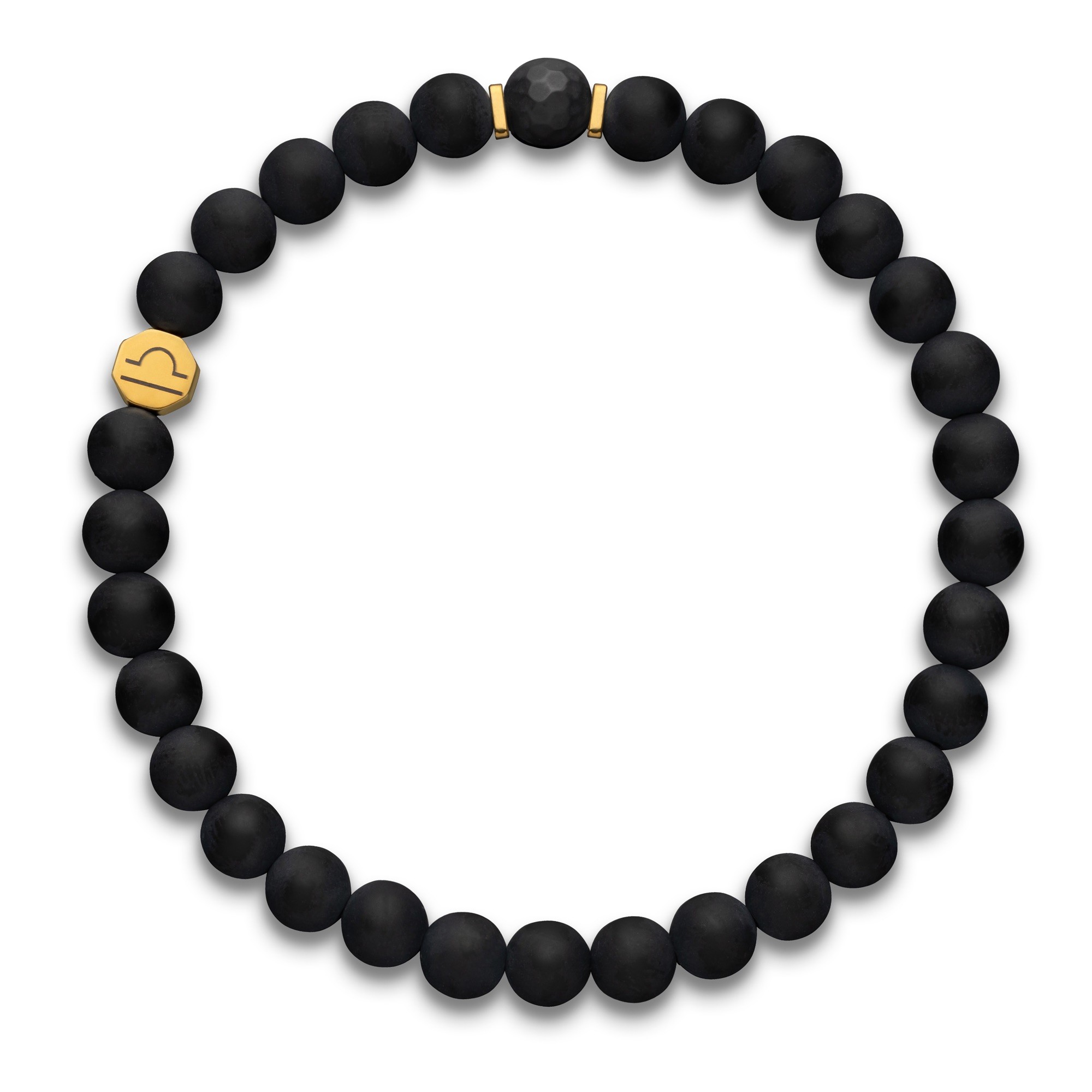 Bransoletka męska zodiakalna Waga – Turmalin