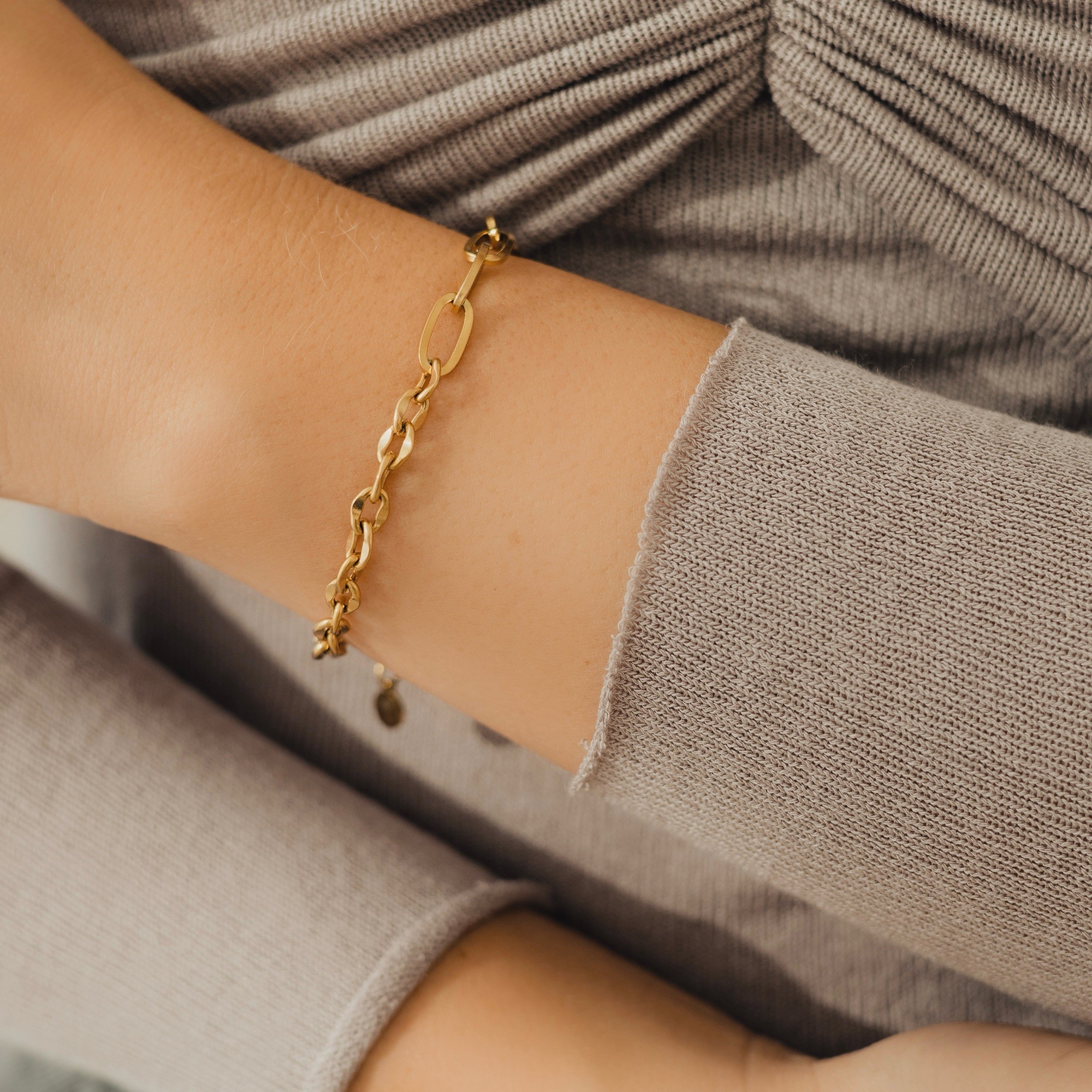 Bransoletka Dual chain – stal szlachetna