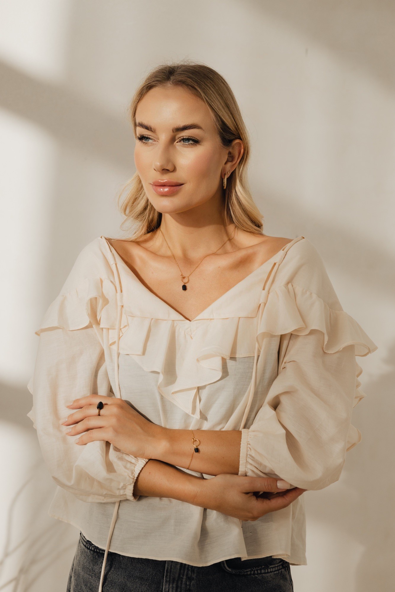 Naszyjnik Black energy mini – czarny Turmalin, stal szlachetna