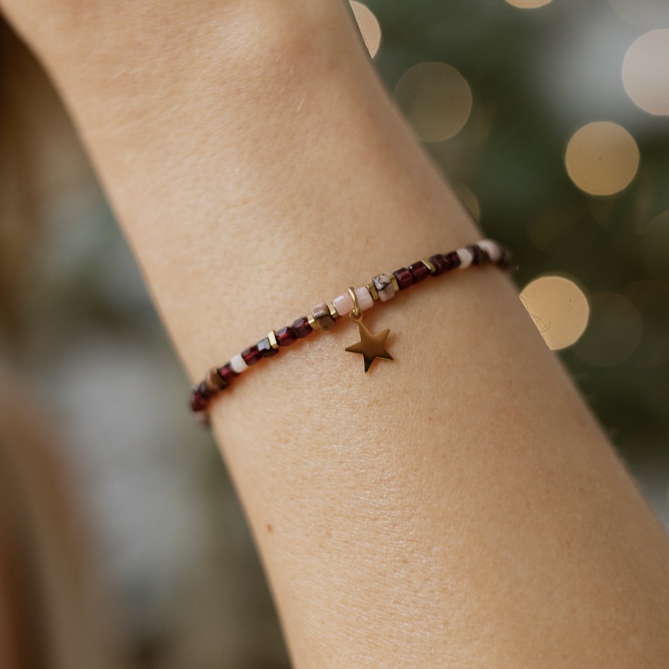 Bransoletka Your gift – Granat, Rodonit, Opal peruwiański, Hematyt