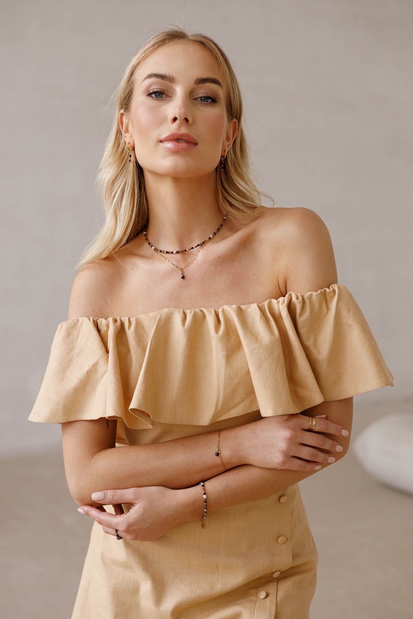 Bransoletka Stop negativity – Turmalin czarny, Onyks, Cyrkon, Agat botswana