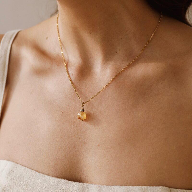 Łańcuszek Well being - Cytryn, Jaspis dalmatyński