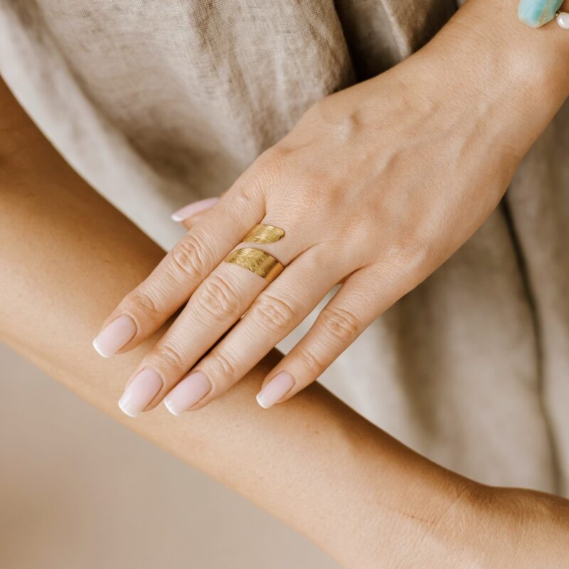 Pierścionek Ethnic delicate - stal szlachetna