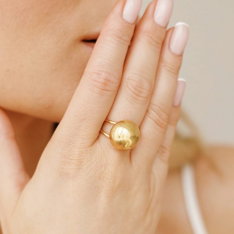 Pierścionek Avena - stal szlachetna