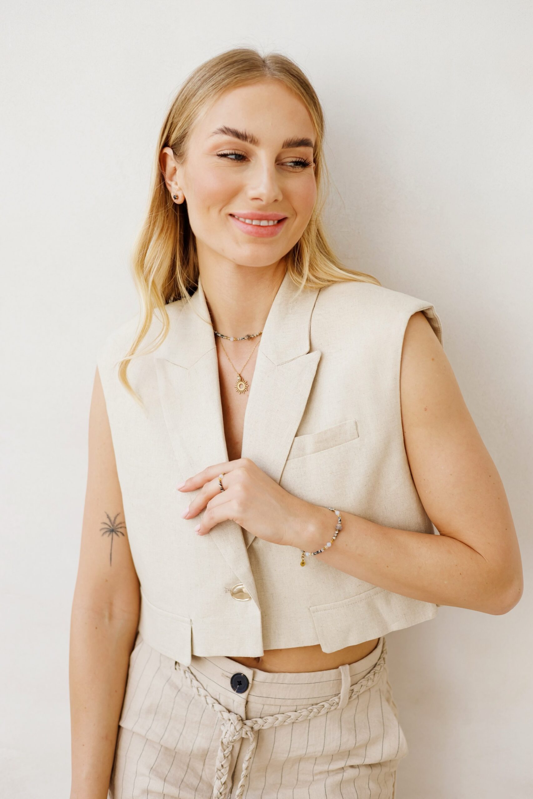 Łańcuszek Gaia sun – Jaspis dalmatyński