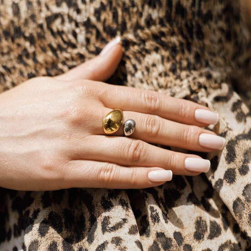 Pierścionek Nomad mix - stal szlachetna