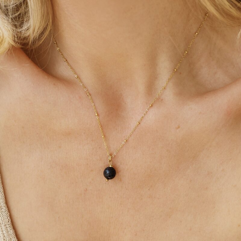 Łańcuszek Black Nomad - Lawa wulkaniczna