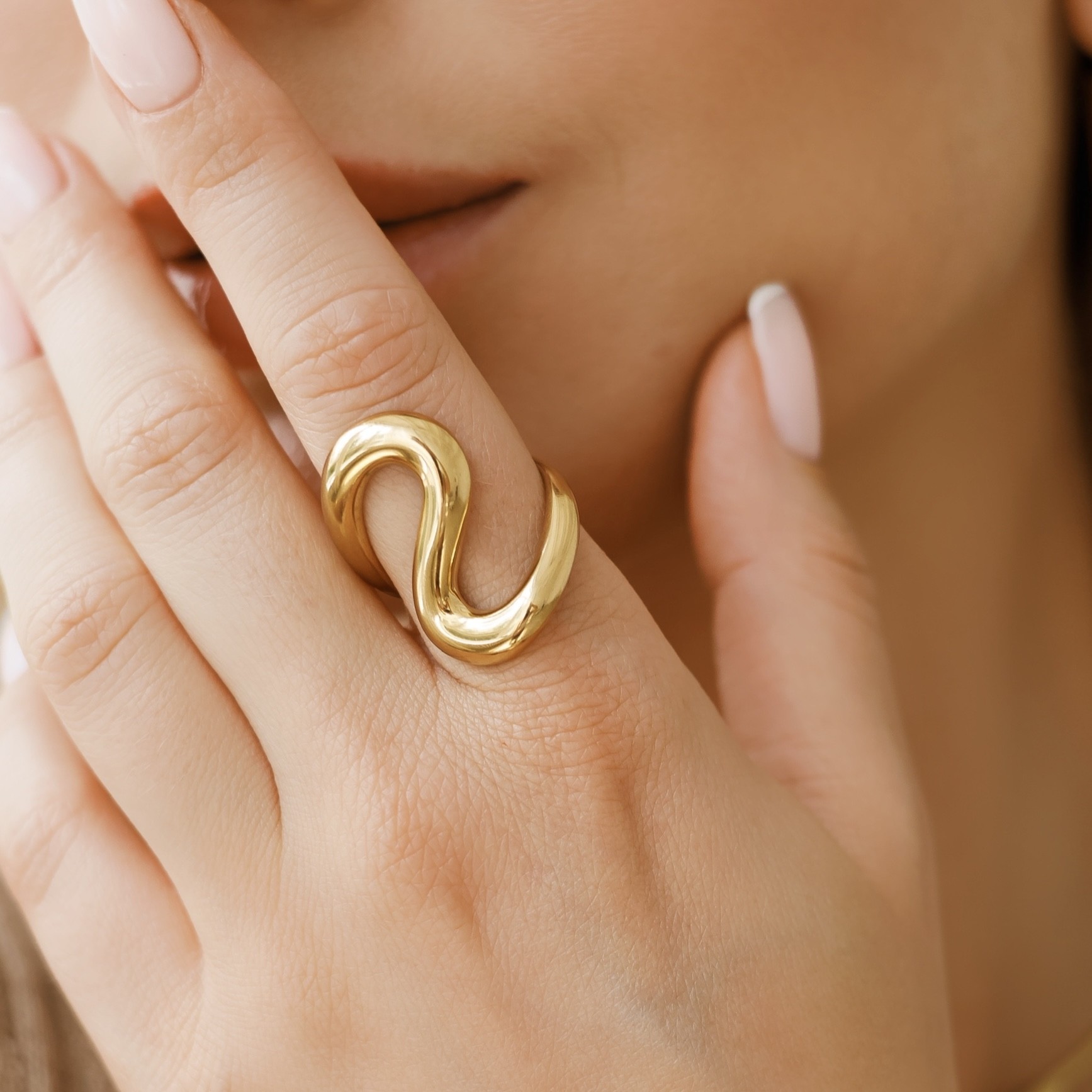 Pierścionek Nomad Flow – stal szlachetna