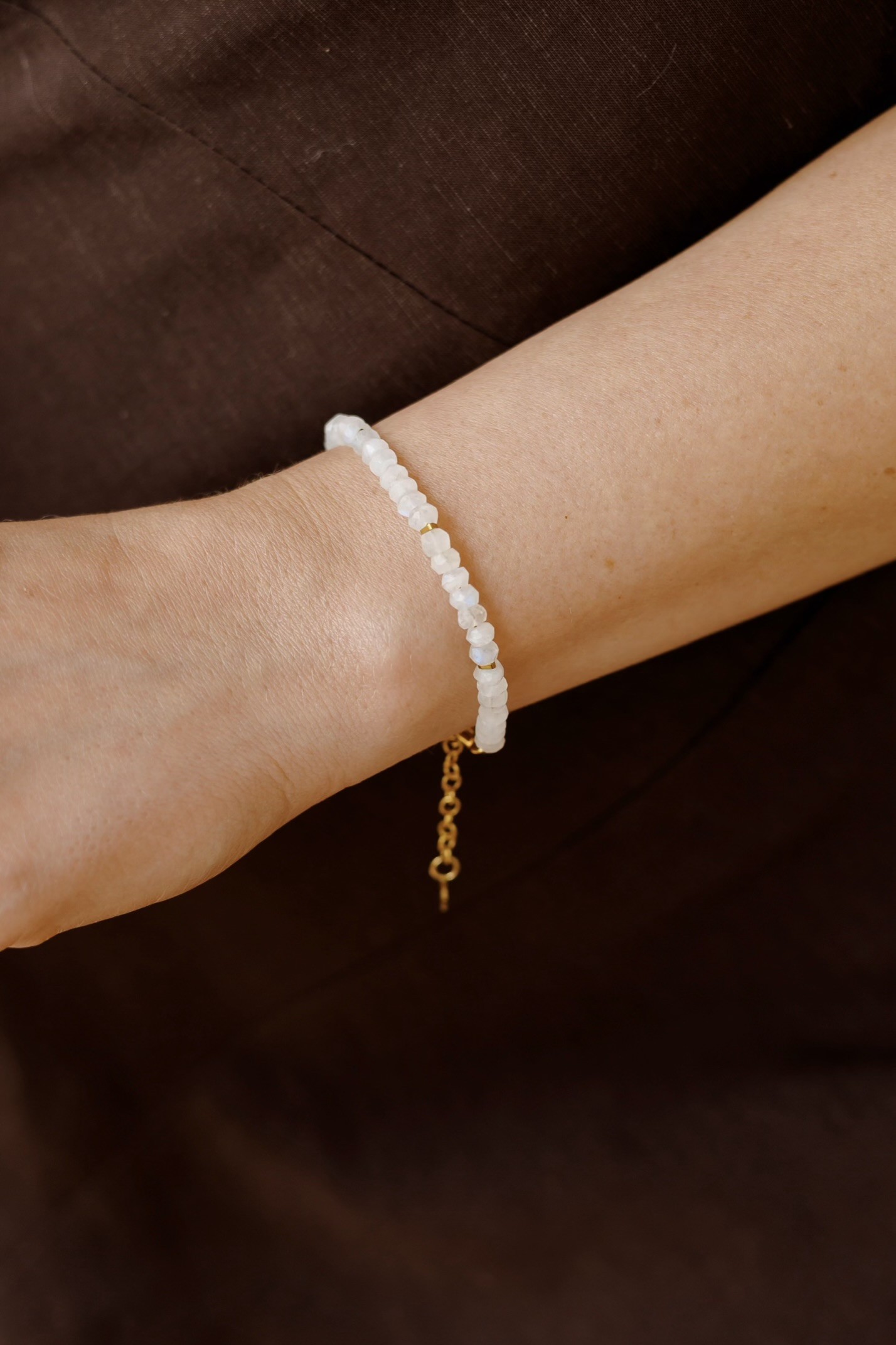 Bransoletka Shell story – Kamień księżycowy, Hematyt