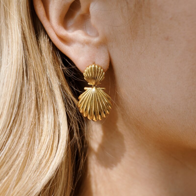 Kolczyki Shell story - stal szlachetna