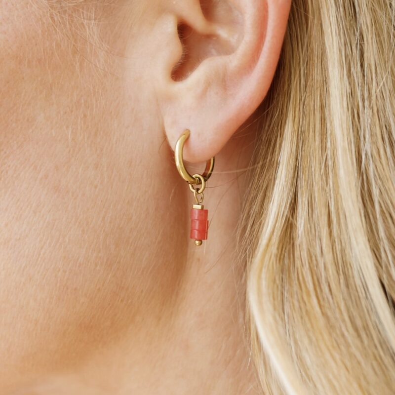 Kolczyki Coral - Jadeit