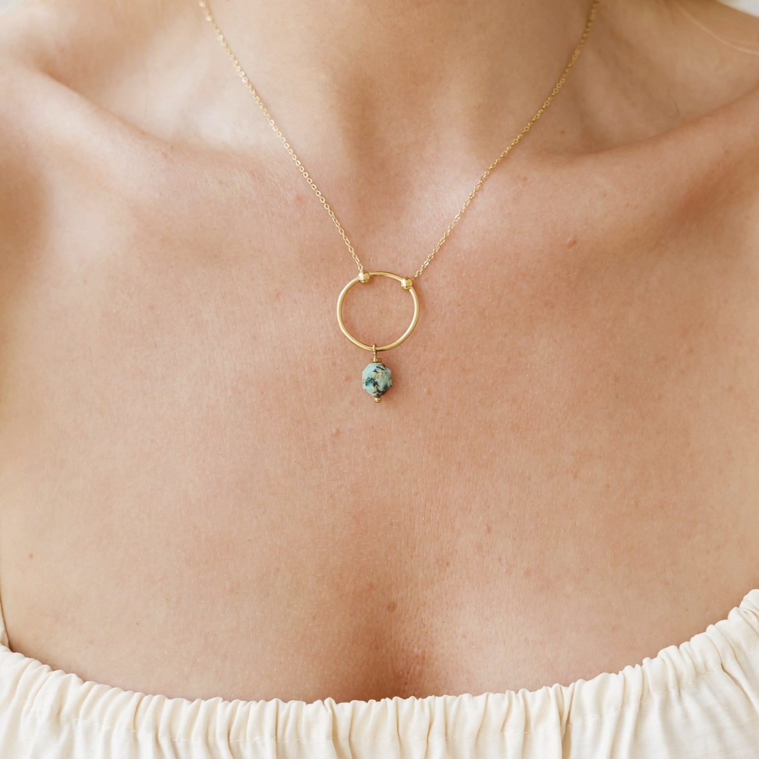 Naszyjnik African  – Turkus afrykański